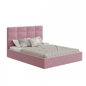 Кровать с подъемным механизмом НК Соната 1400х2000 Розовый (велюр)