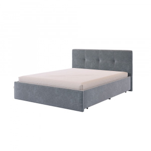 Кровать Веста 160х200 графит (велюр)