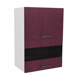 Модуль Шкаф навесной В500Г Астра Красное дерево патина