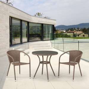 Комплект из ротанга T282ANT/Y137C-W56 Light Brown 2Pcs