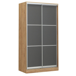 Шкаф-купе 2-х дверный 1210х590 ВАРИАНТ 3 Дуб крафт золотой/графит