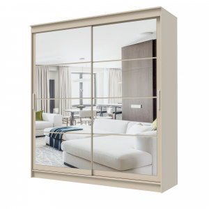Шкаф-купе ГРАНД 1 2,0 Сатин/Зеркало/Зеркало