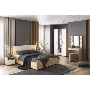 Спальный гарнитур Зара К2 дуб сонома/белый