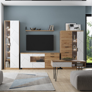 Гостиная KAYLAS Дуб наварра/Эко джелато