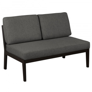 Диван-скамья массив мягкая Венге/UNO GREY