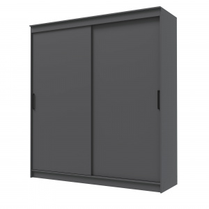 Шкаф-купе ГРАНД 1 2,0 Графит/Графит ЛДСП