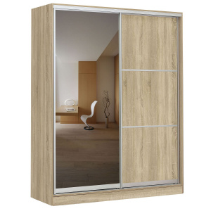 Шкаф-купе 2-х дверный 1755х590 ВАРИАНТ 4 Дуб сонома