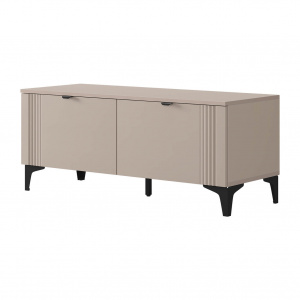 Тумба Рич кашемир/фрапучино матовый/черный