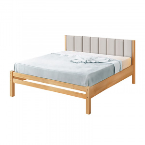 Кровать Массив 1600 с мягкой спинкой