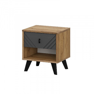 Тумба прикроватная Байкал Дуб Золотой/Графит