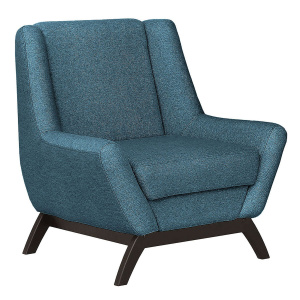 Кресло отдыха Комфорт-10 BRAVO BLUE/Венге