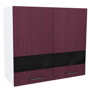 Модуль Шкаф навесной В800 Астра Красное дерево патина