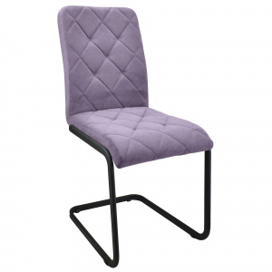Стул Неаполь черный муар/Катания Лавендер