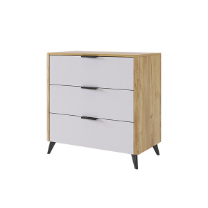 Комод Адам дуб крафт золотой/белое дерево