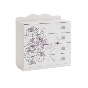 Комод Фэнтези белый рамух