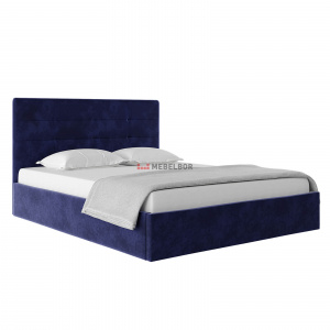 Кровать с подъемным механизмом НК Соната 1600х2000 Индиго (велюр)