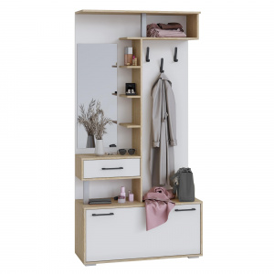 Прихожая Канзас Дуб сонома/Белый