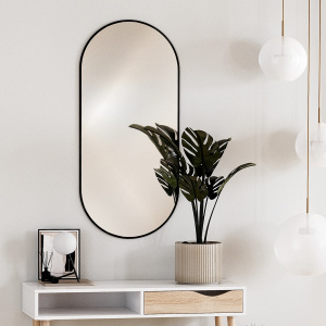 Зеркало навесное Z-16 с черной рамкой