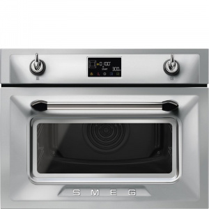 Встраиваемый духовой шкаф с СВЧ SMEG SO4902M1X