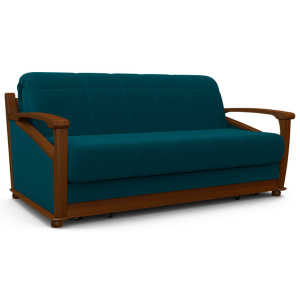 Диван Глория-Аккордеон (массив) CATANIA MENTHOL/Орех