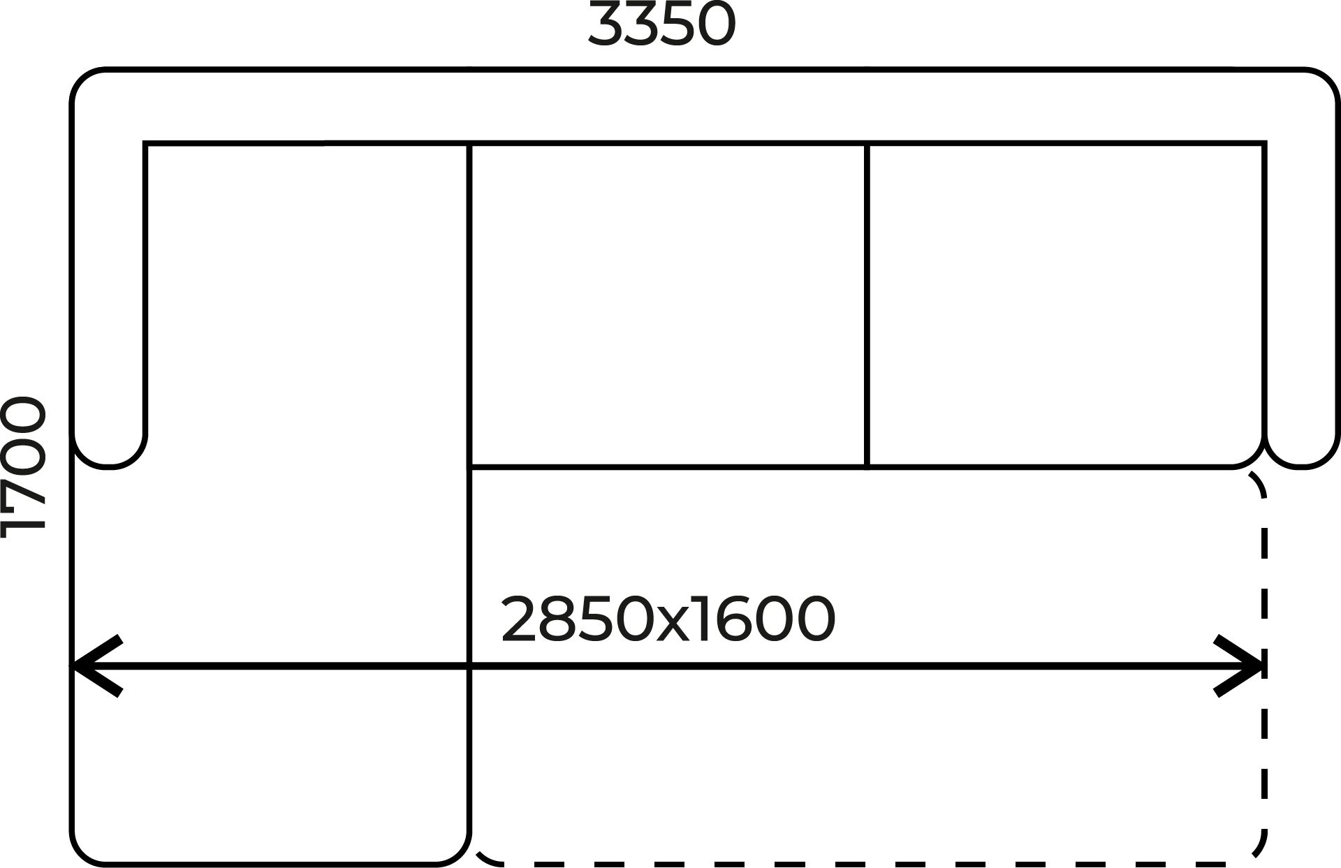 Угловой диван Комфорт Элит 6-3