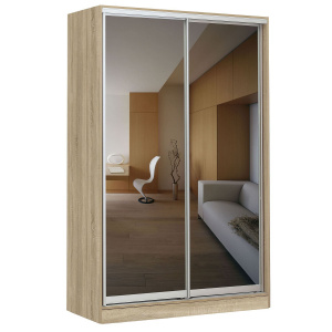 Шкаф-купе 2-х дверный 1540х590 ВАРИАНТ 5 Дуб сонома