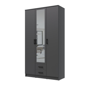 Шкаф Трио с зеркалом Графит