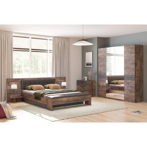 Спальный гарнитур Глазго Таксония/Металл Бруклин