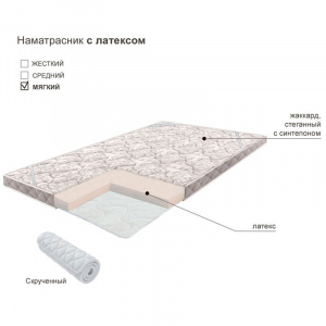 Матрас топпер с латексом 120х200