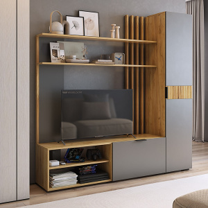 Гостиная Бери К1 дуб крафт золотой/графит