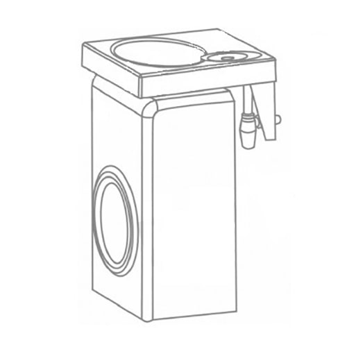 Раковина над стиральной машиной Адель V53