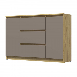 Комод ВЕГА 2Д-3Я Дуб Вотан/Мокко