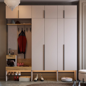 Прихожая Баско К10 кашемир/дуб крафт золотой