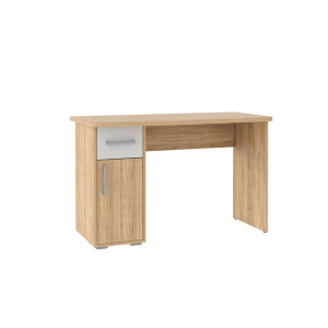 Стол компьютерный Лайт-1 дуб сонома/белый