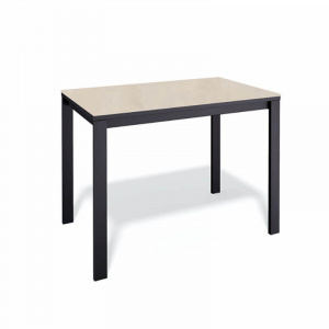 Стол обеденный Kenner LK900 черный/керамика OKARA LIGHT YELLOW