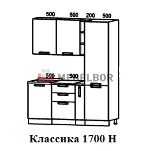 Кухня Классика 1700Н 2К
