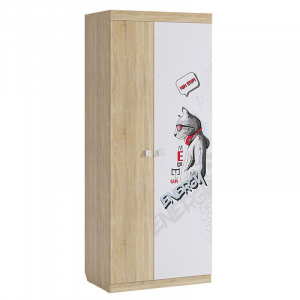 Шкаф 2-створчатый Энерджи дуб сонома/белый