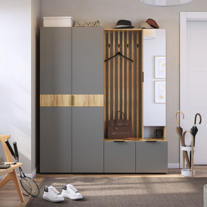 Прихожая Бери К3 дуб крафт золотой/графит