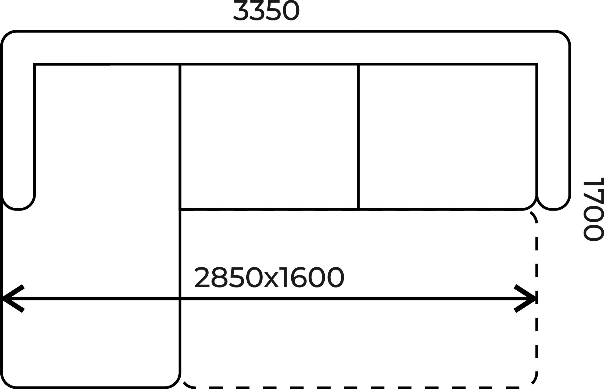 Угловой диван Комфорт Элит 6-1