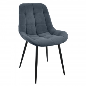 Стул Флоренция Эрго черный муар/Катания Стил