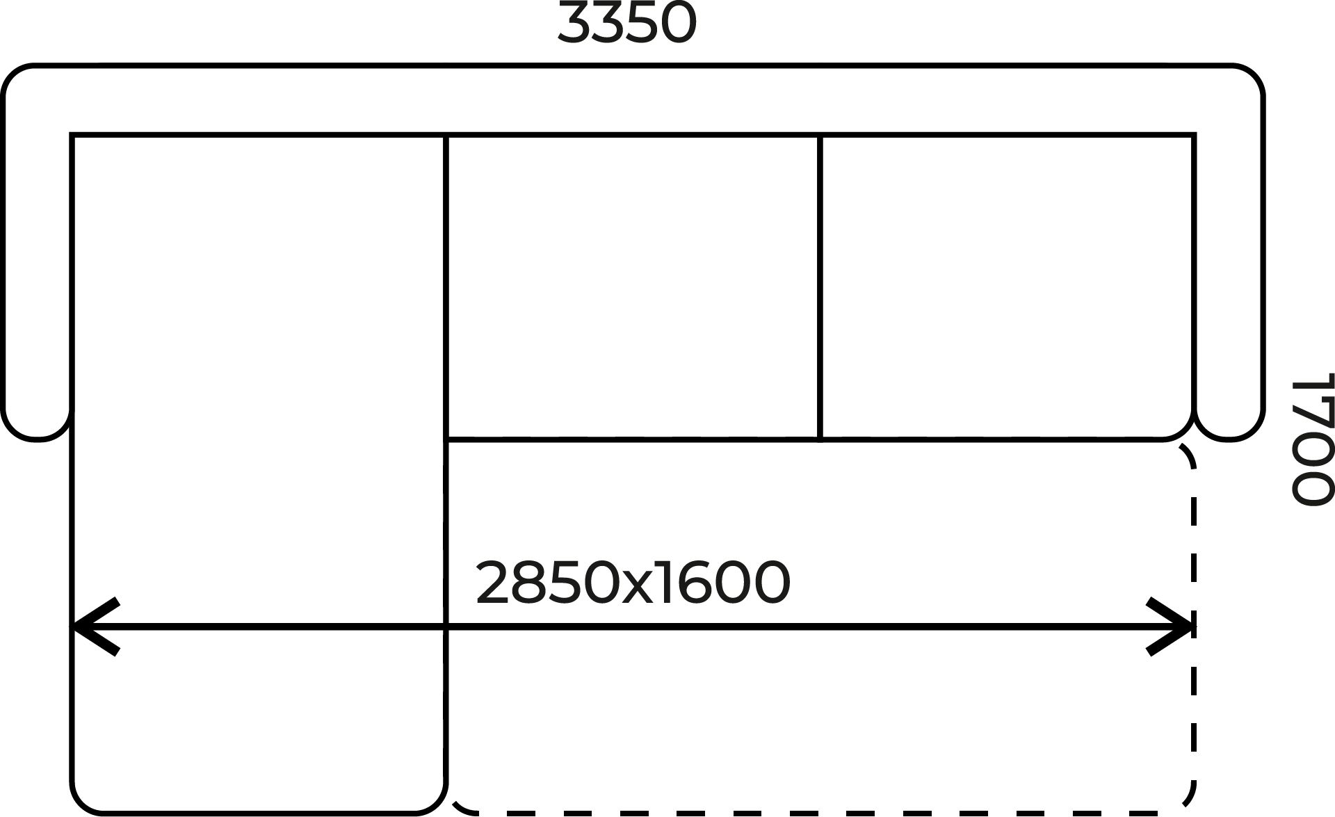 Угловой диван Комфорт Элит 6-2