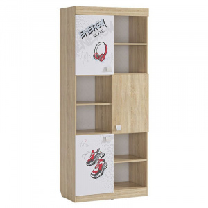 Стеллаж Энерджи дуб сонома/белый