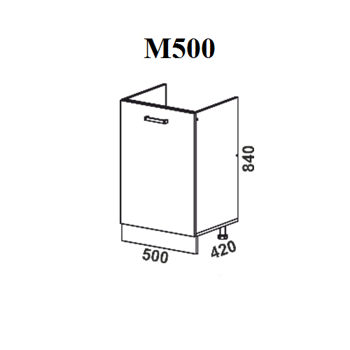 Модуль Стол под мойку М500 Мальва