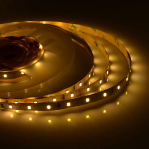 10-11 Комплект светодиодной ленты 12В, 4.8Вт/м, smd 3528, 60 д/м, 280 лм/м, IP20, 5м, теплый белый