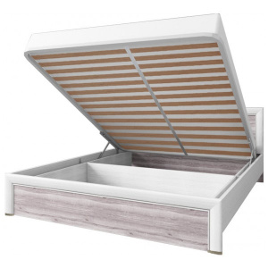 Кровать с подъемным механизмом OLIVIA 140 Вудлайн крем/дуб анкона