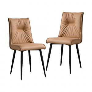 Стул Сенатор Кожа Коричневая 2шт