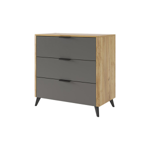 Комод Адам дуб крафт золотой/графит