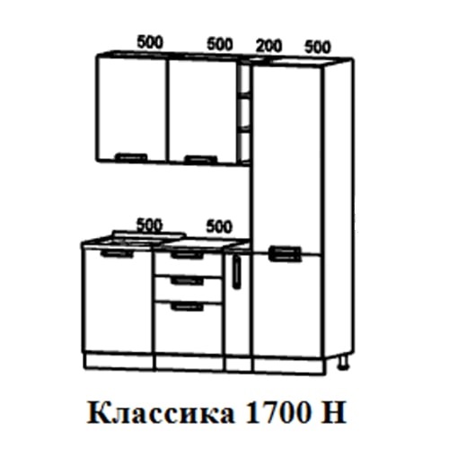 Кухня Классика 1700Н 2К