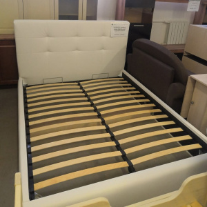 Кровать НК СОНАТА 1600х2000 Белый (кож.зам.)