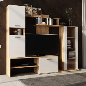 Гостиная Данко Дуб вотан/Белый гладкий